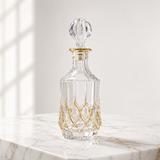 Royal Crystal Gold Sherbet Set — 8 Pieces