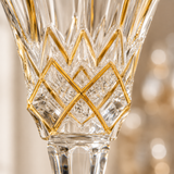 Royal Crystal Gold Sherbet Set — 8 Pieces